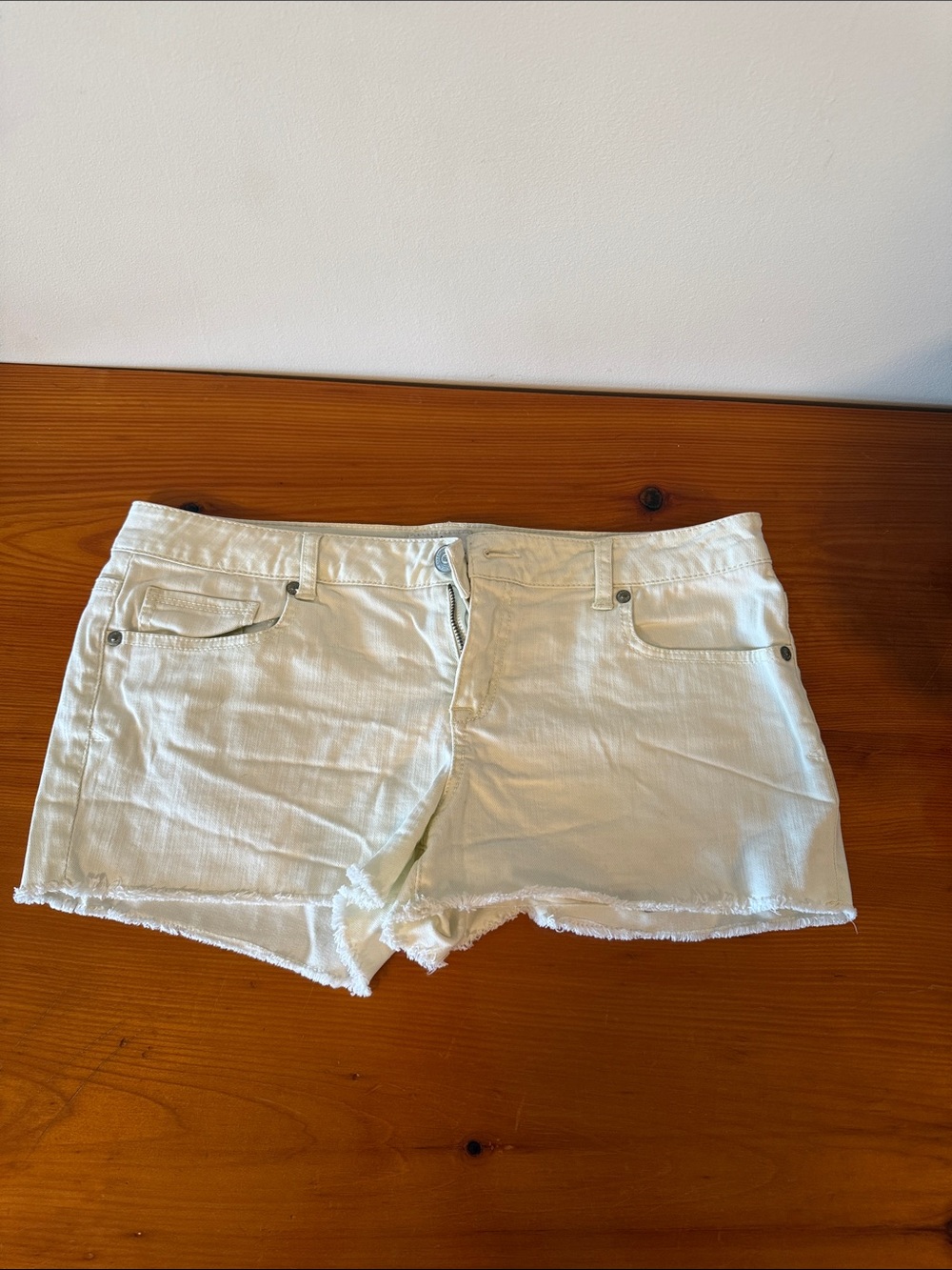 Aeropostale White Denim Cutoff Shorts
